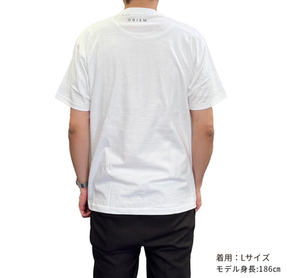 カラー献上柄入り日本製T-SHIRTS　白